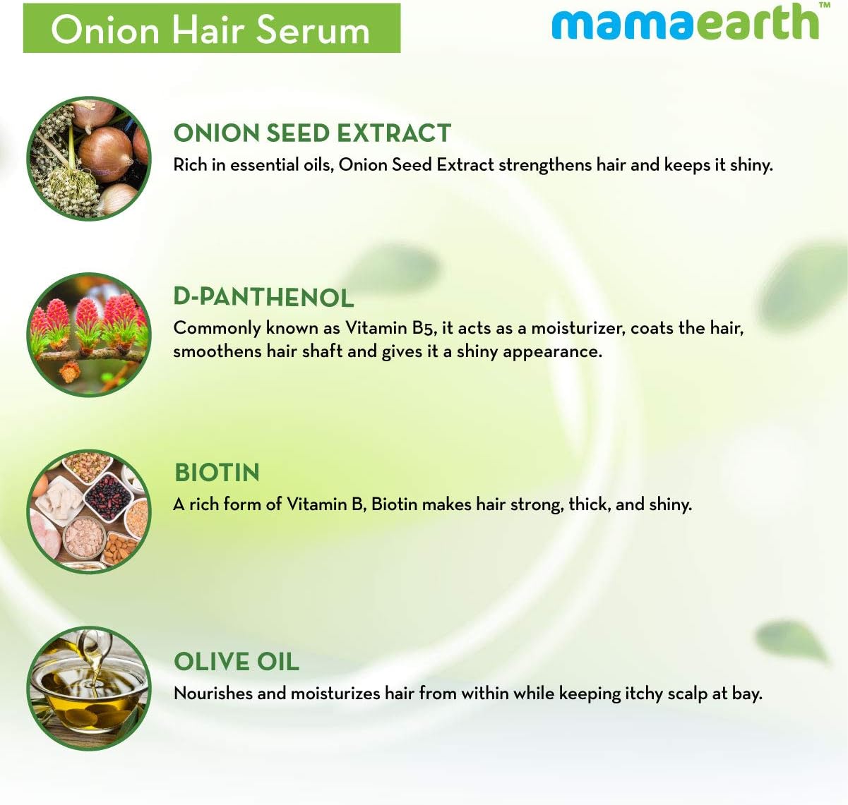 Mamaearth Onion Hair Serum with Onion & Biotin-100 ml
