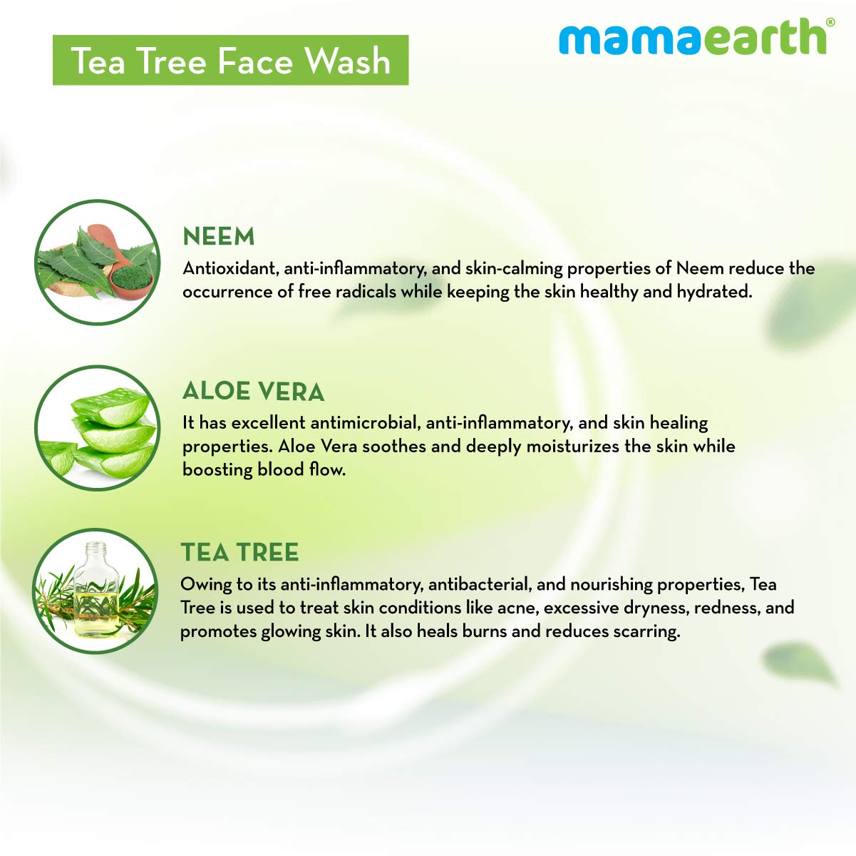 Mamaearth Tea Tree Face Wash-100ml