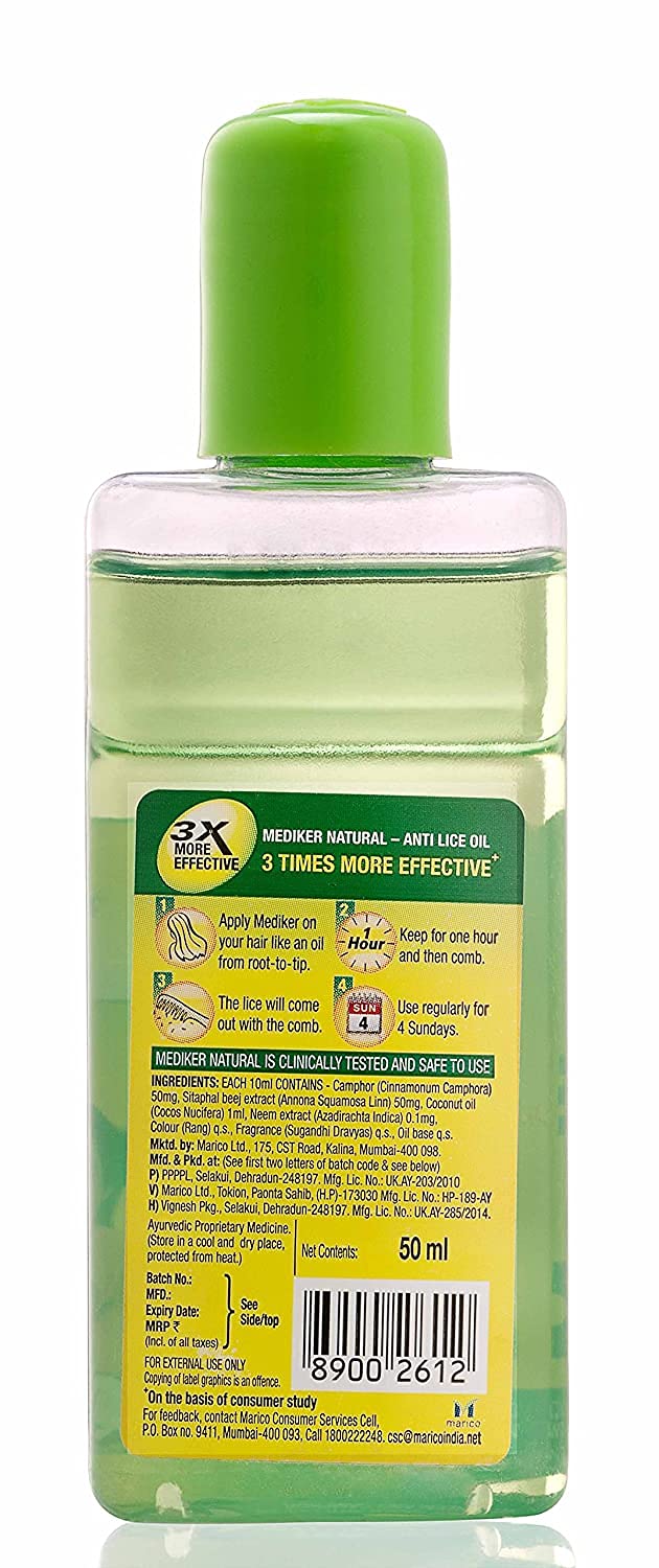Mediker Anti-Lice Treatment Hair Oil-50ml