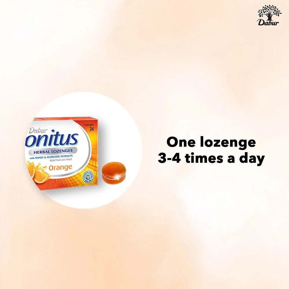 Dabur Herbal Honitus Orange -24 Lozenges