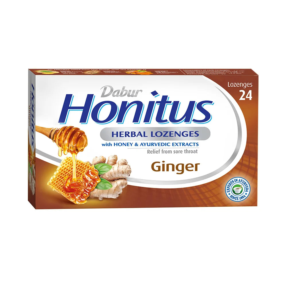 Dabur Herbal Honitus - Ginger 24 Lozenges