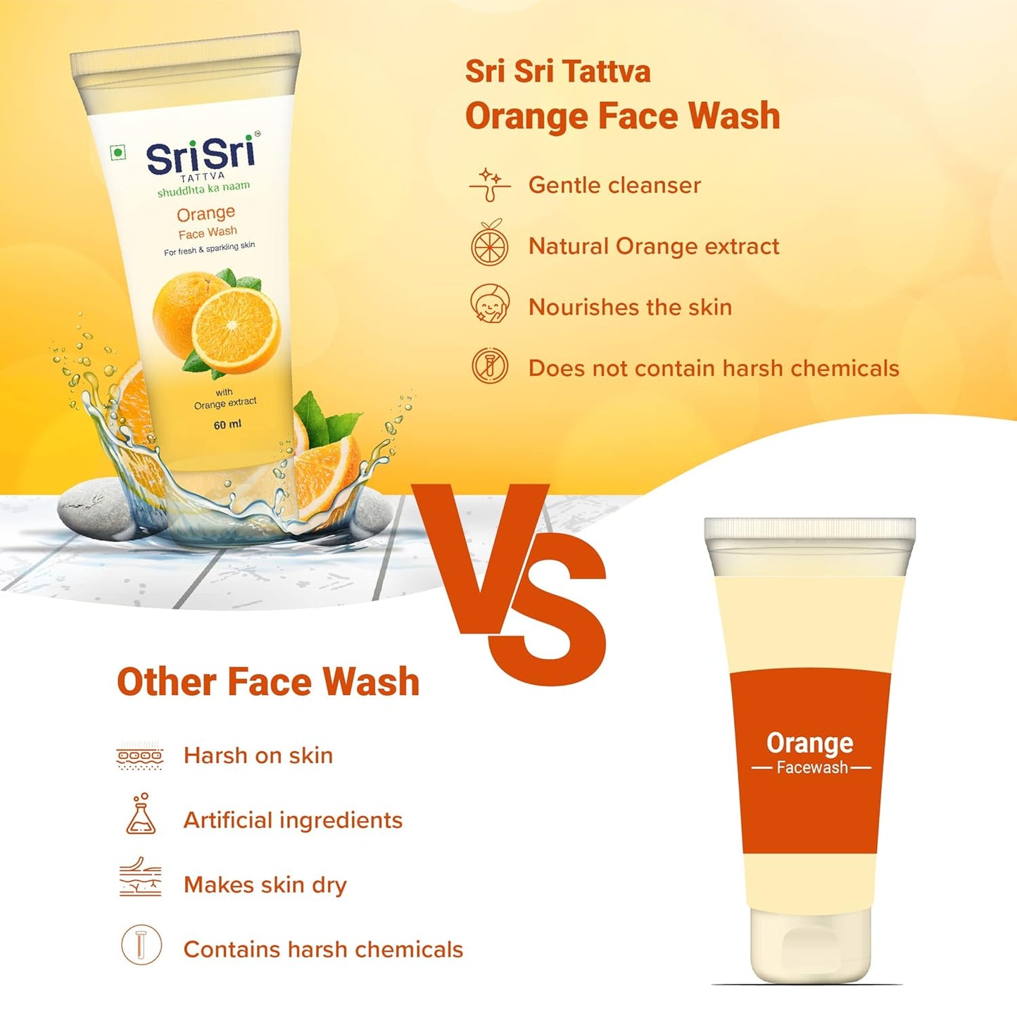 Sri Sri TATTVA Orange Face Wash-100g