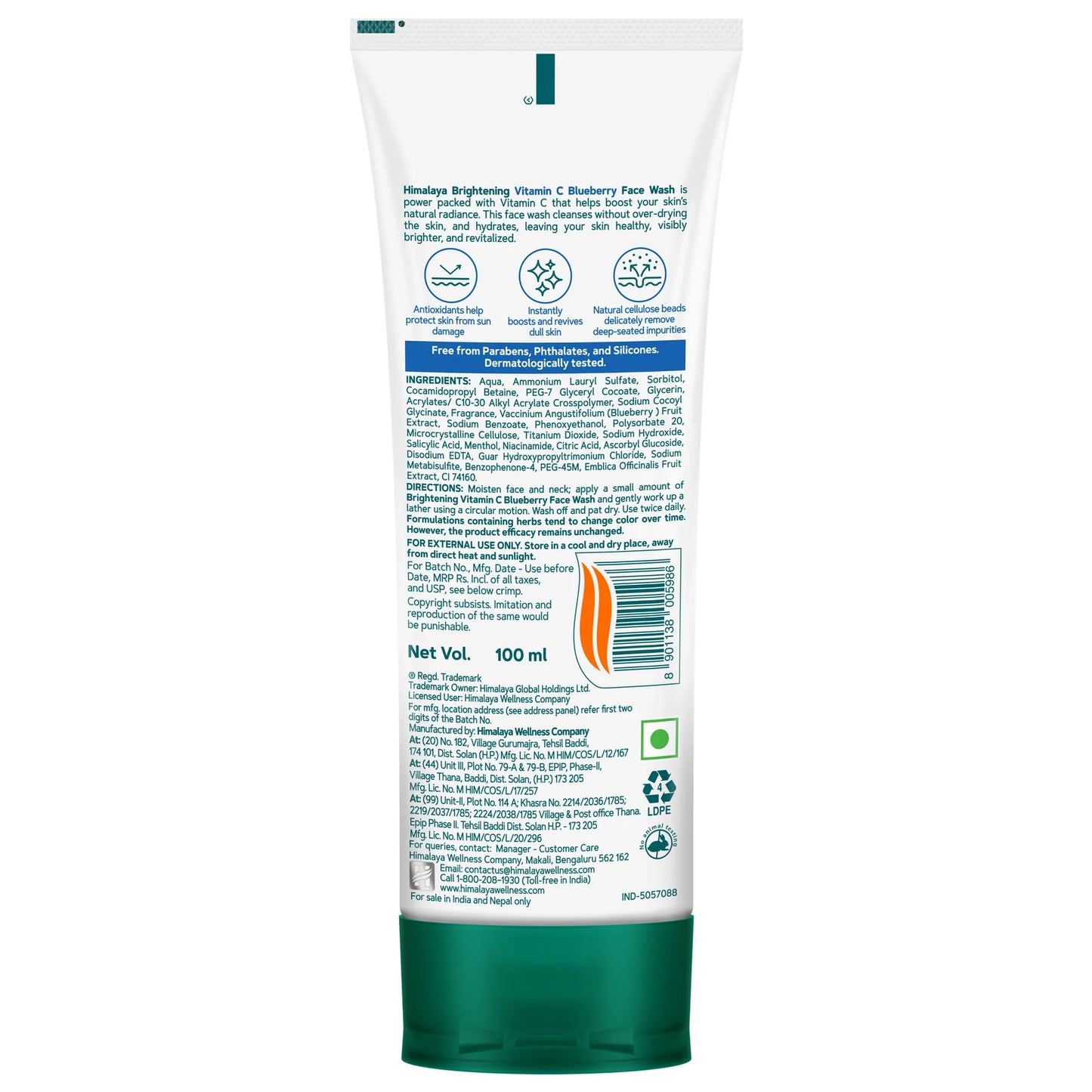Himalaya Brightening Vitamin C Face Wash-100ml