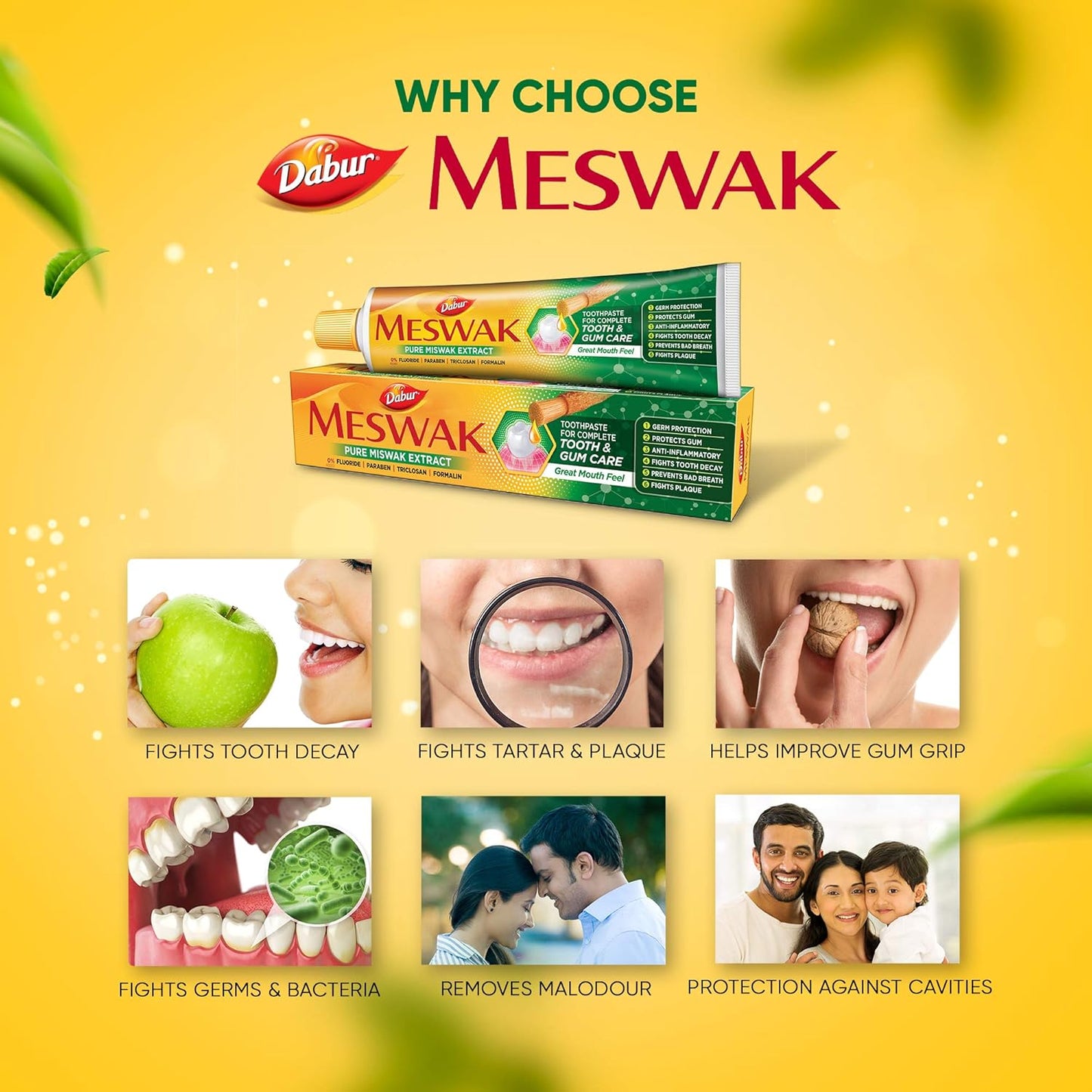 Dabur Meswak Toothpaste - Fluoride Free Toothpaste