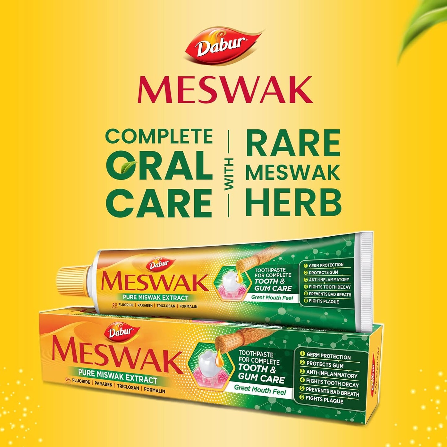 Dabur Meswak Toothpaste - Fluoride Free Toothpaste