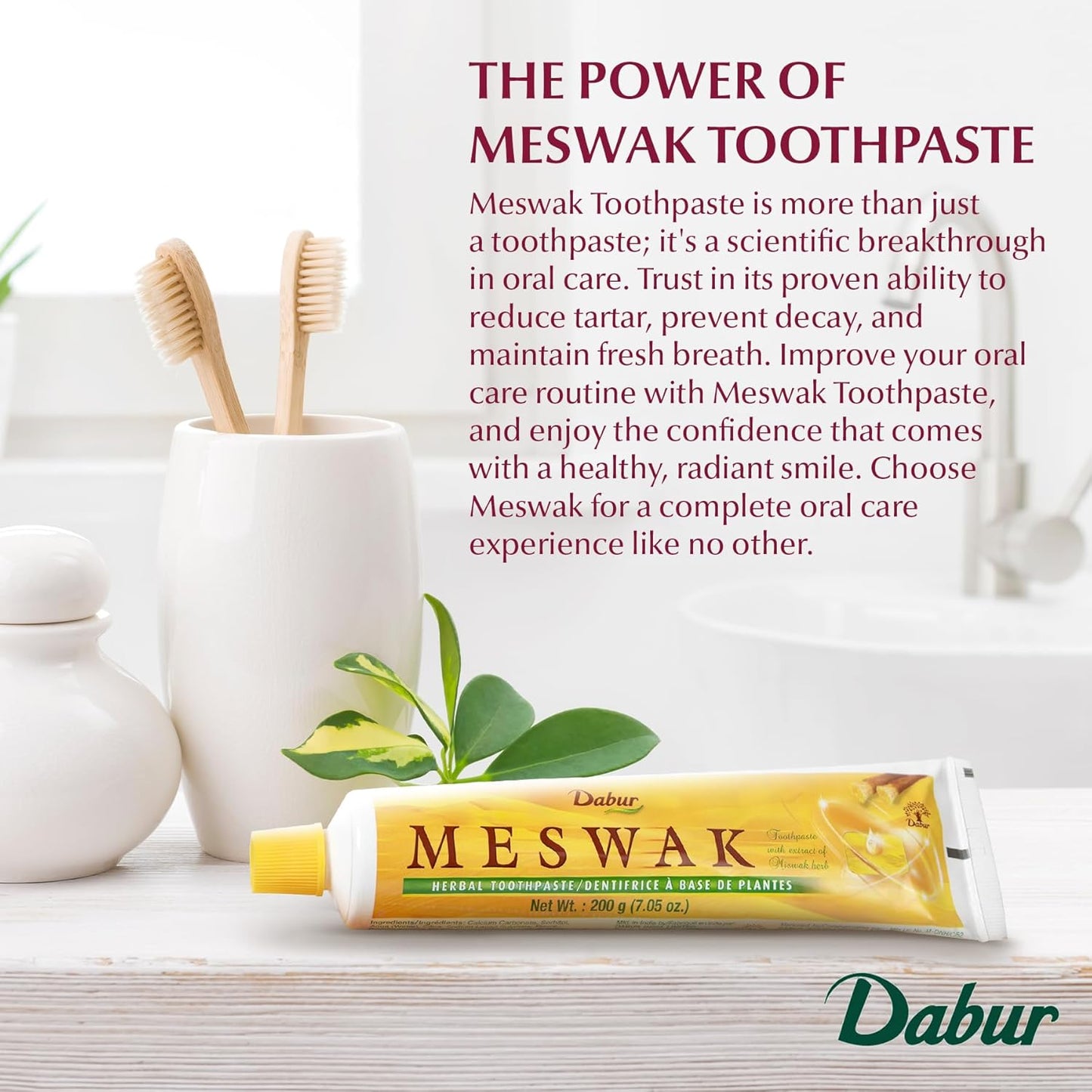 Dabur Meswak Toothpaste - Fluoride Free Toothpaste