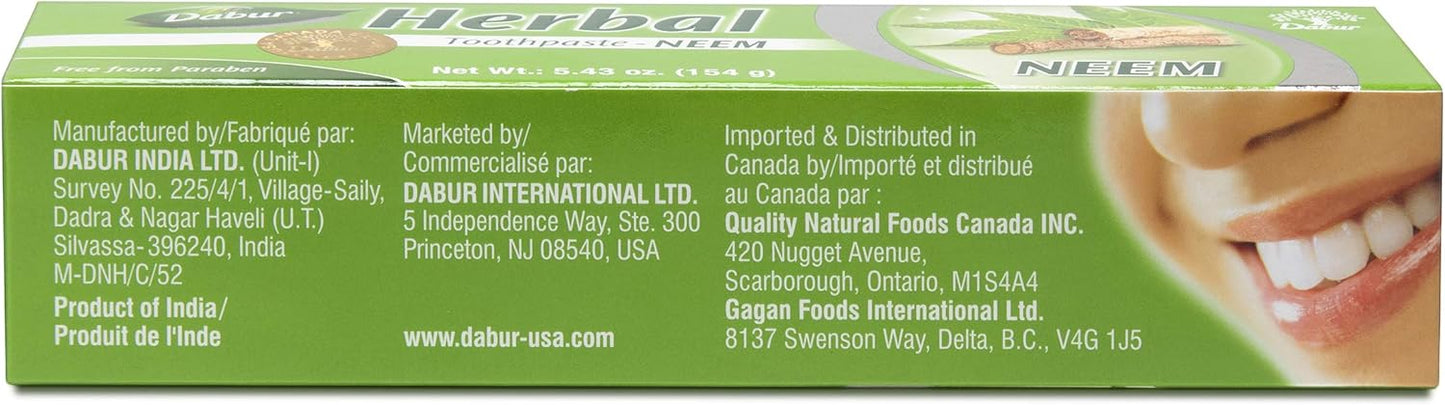 Dabur Neem Toothpaste (154gm)