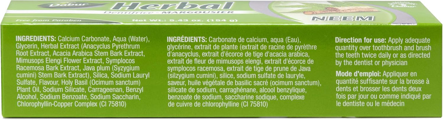 Dabur Neem Toothpaste (154gm)