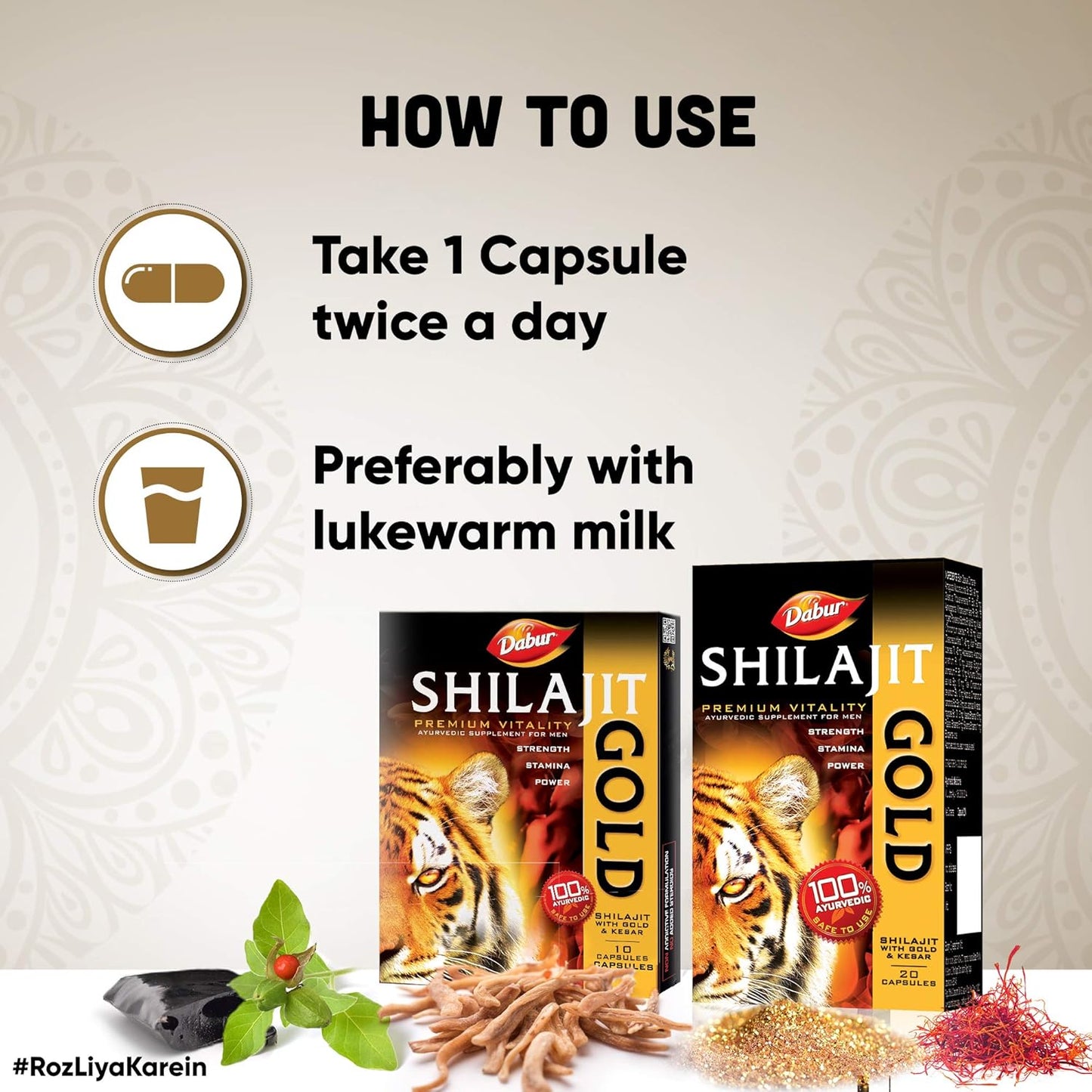 Dabur Shilajit Gold - 20 Capsules