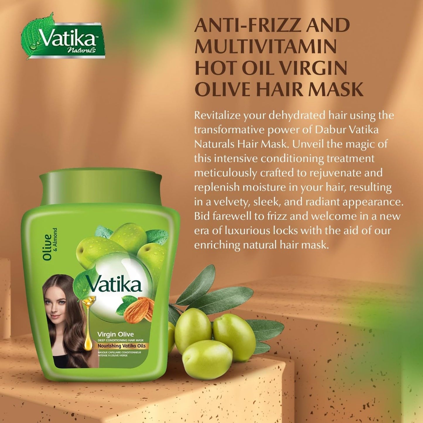 Vatika Olive & Almond Hair Mask 1 Kg