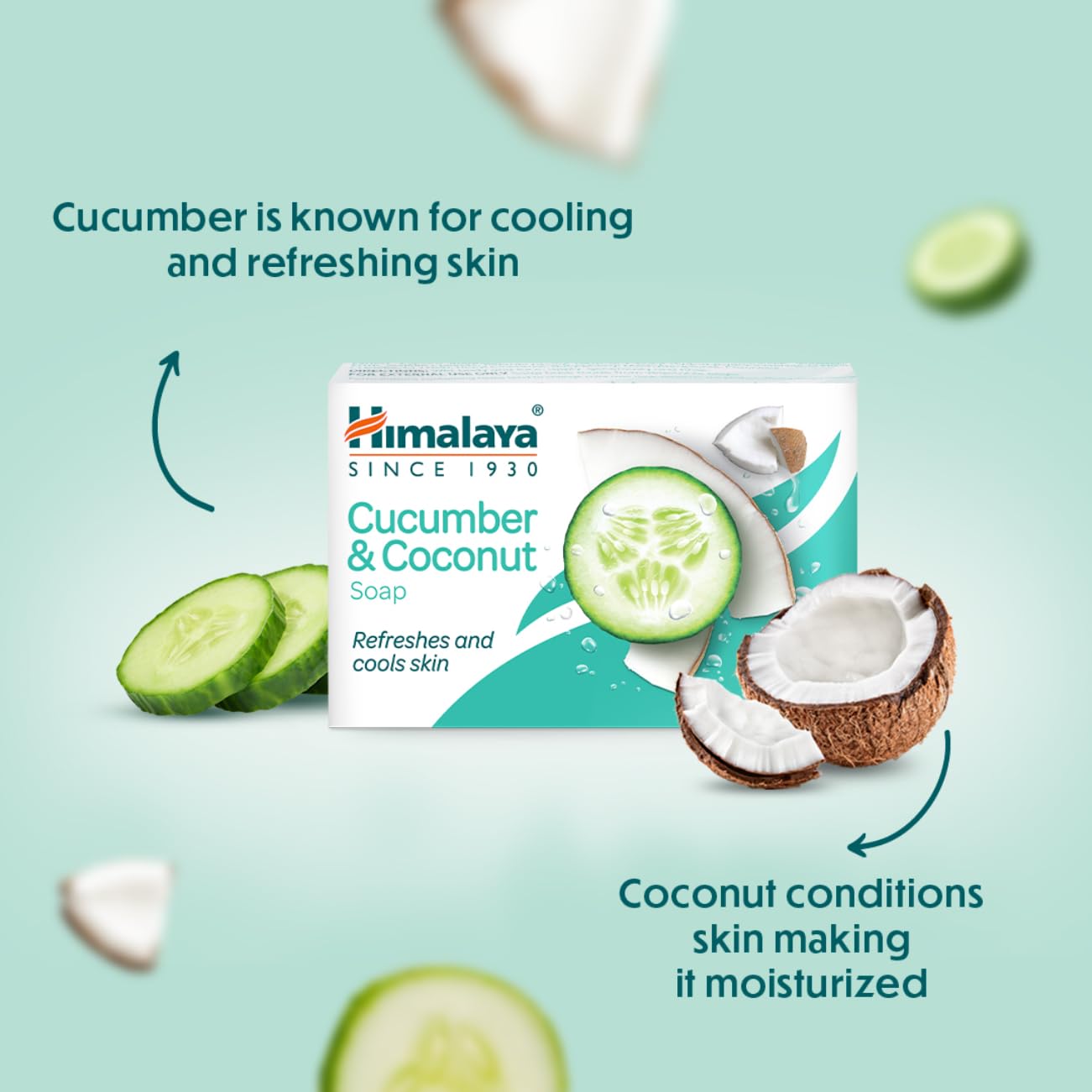 Himalaya Cucumber & Coconut Soap Bar - 125gm