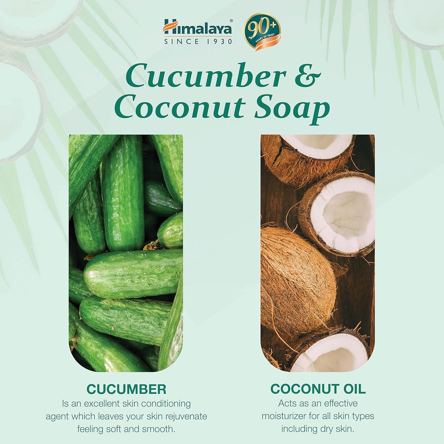 Himalaya Cucumber & Coconut Soap Bar - 125gm