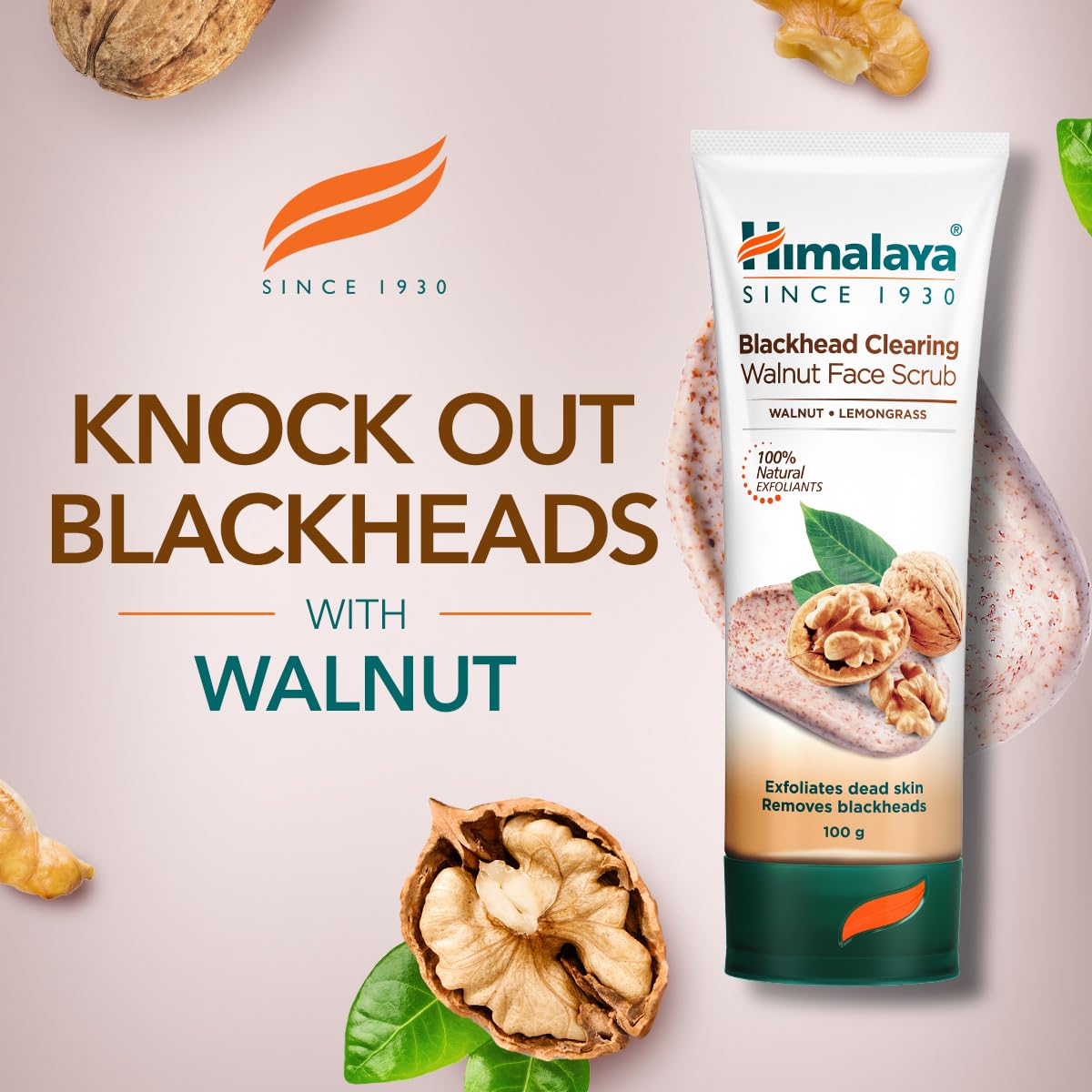 Himalaya Blackhead Clearing Walnut Face Scrub - 50 Gram
