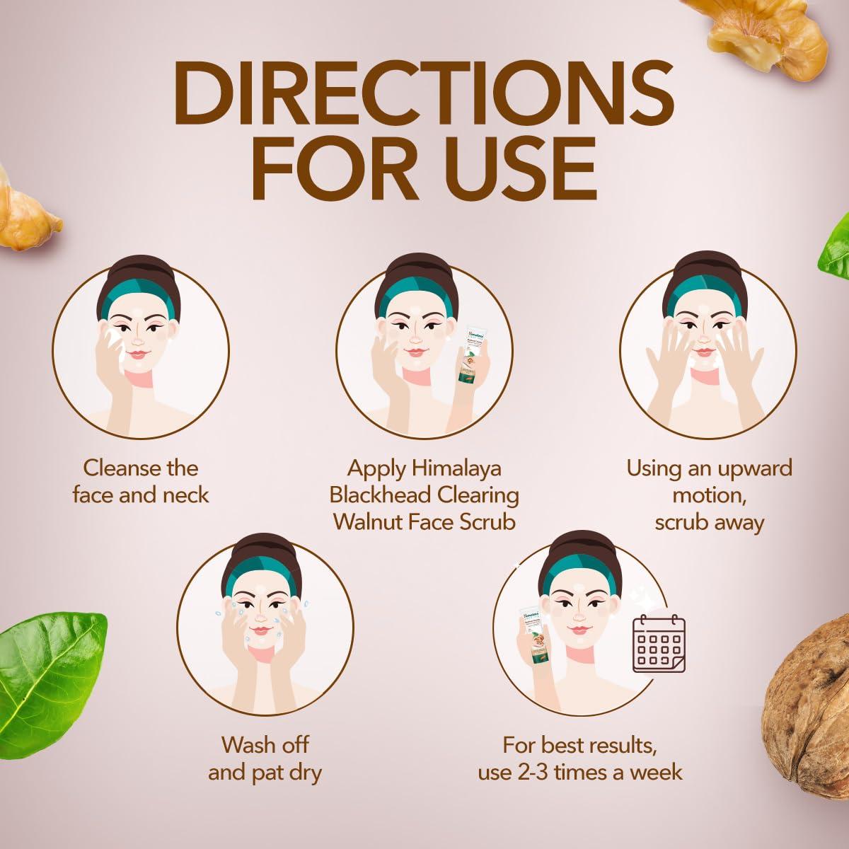 Himalaya Blackhead Clearing Walnut Face Scrub - 50 Gram