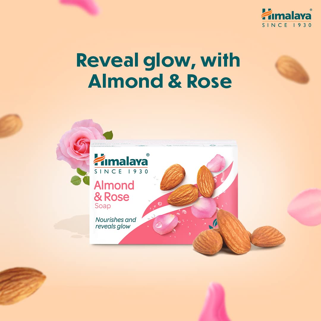 Himalaya Almond & Rose Soap Bar - 125gm