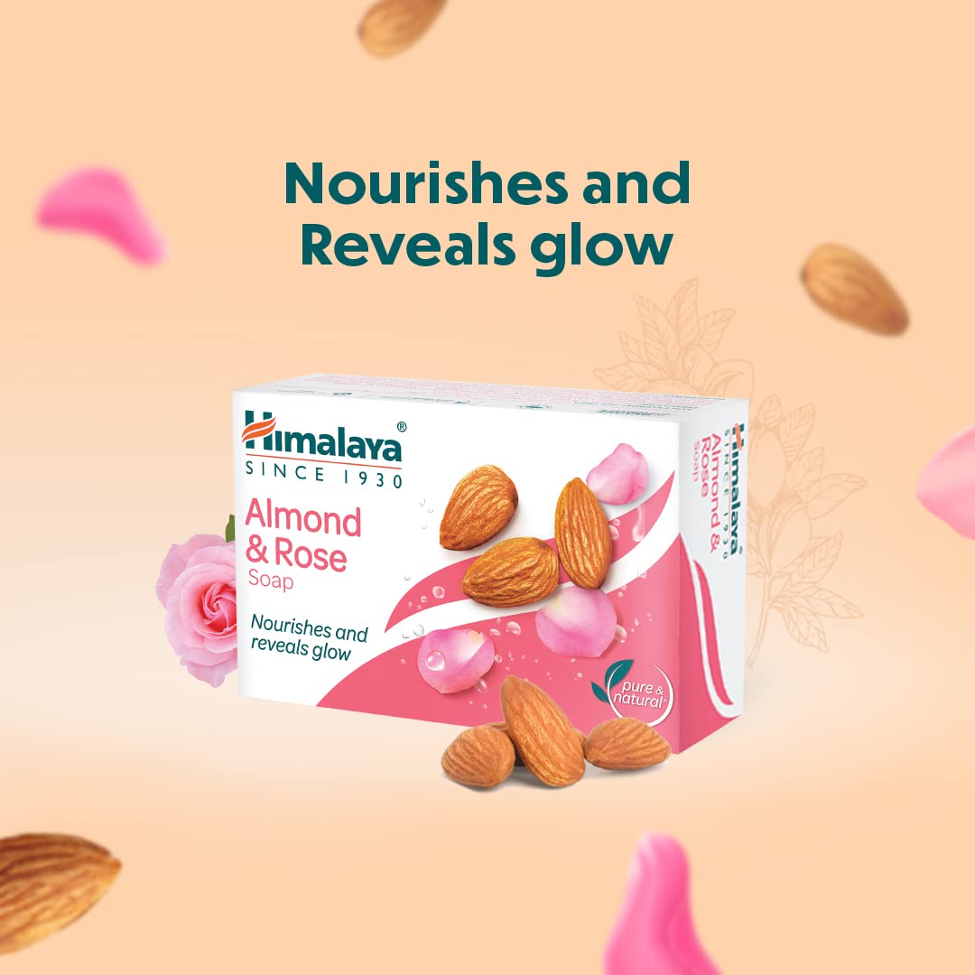 Himalaya Almond & Rose Soap Bar - 125gm