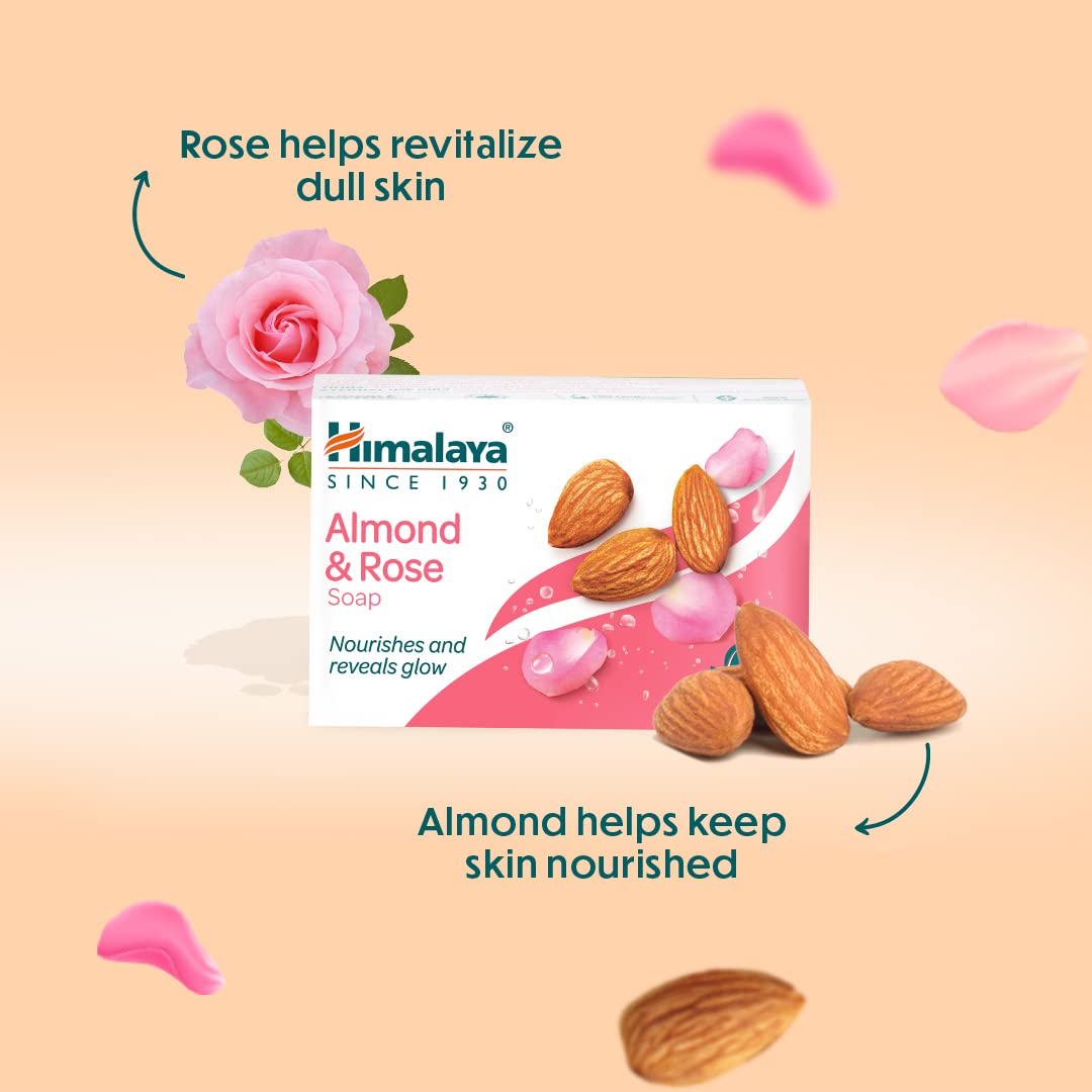 Himalaya Almond & Rose Soap Bar - 125gm