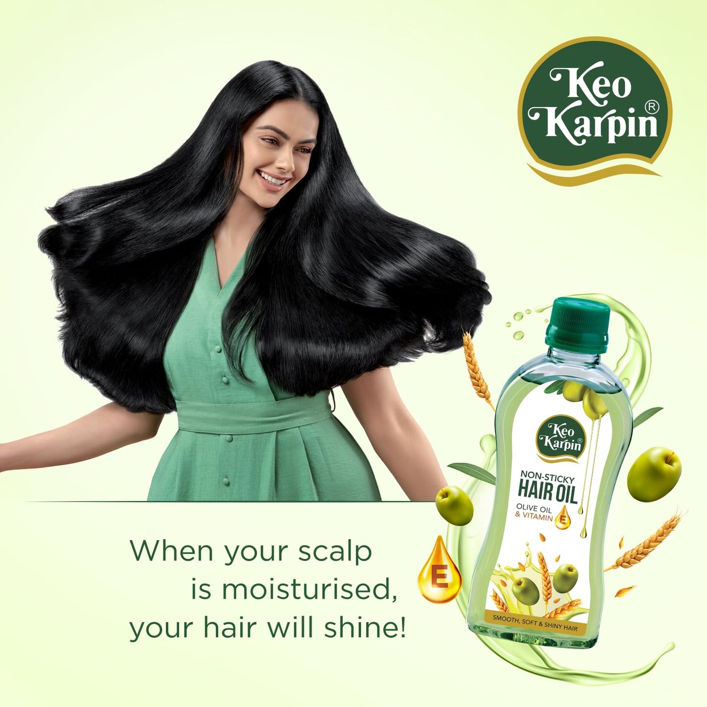 Keo Karpin Non-sticky Hair Oil 300ml