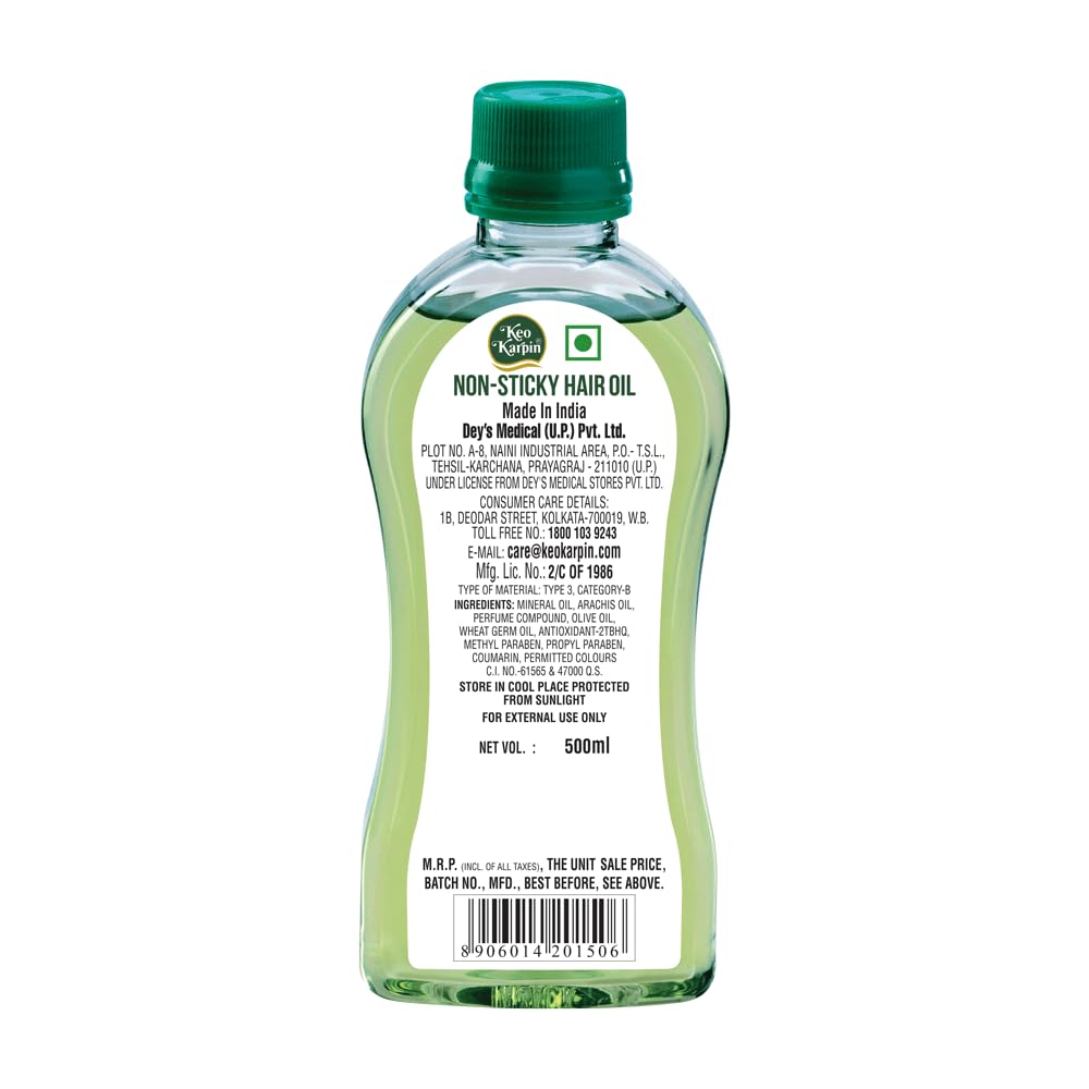 Keo Karpin Non-sticky Hair Oil 500 ml