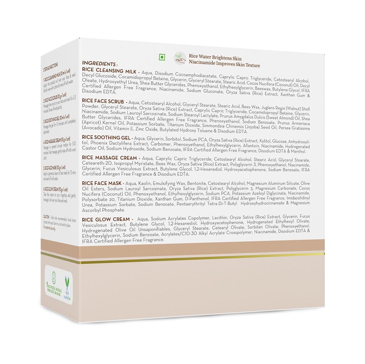 Mamaearth Rice Facial Kit - 6 Pieces