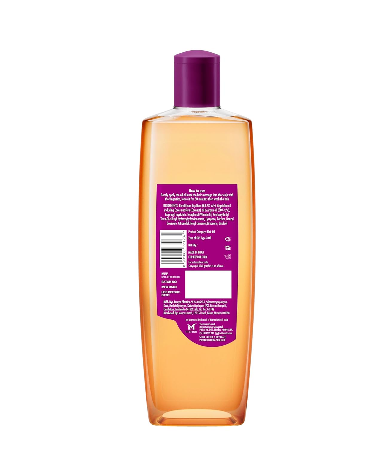 Parachute Argan enriched Coconut Oil - 300ml