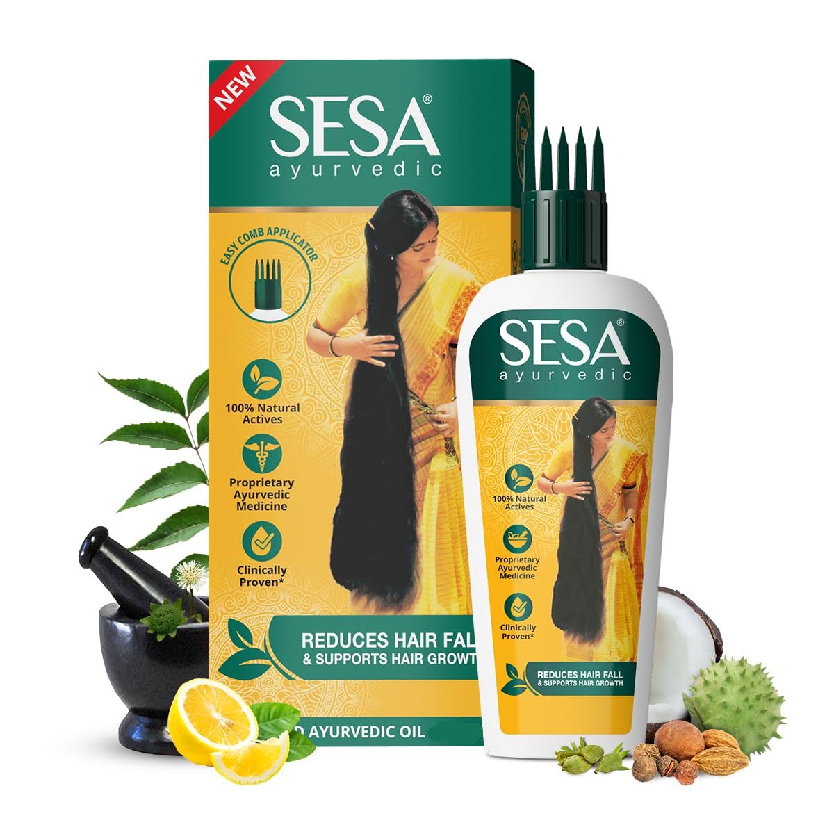 Sesa Ayurvedic Hair Oil With Bhringraj - 200ml