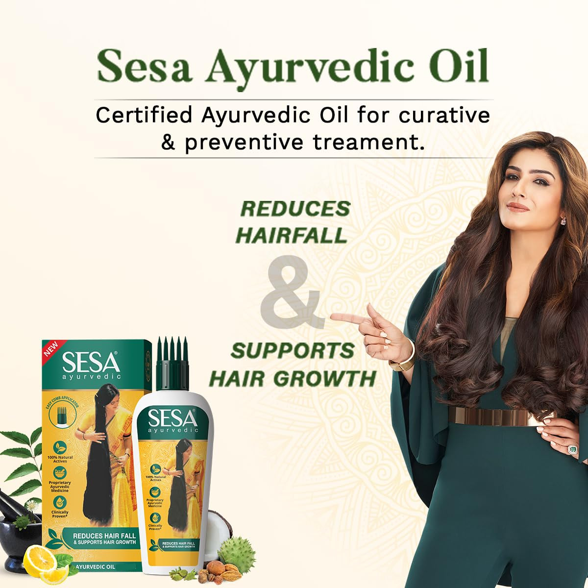 Sesa Ayurvedic Hair Oil With Bhringraj - 200ml