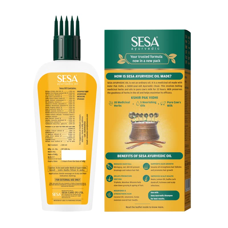 Sesa Ayurvedic Hair Oil With Bhringraj - 200ml