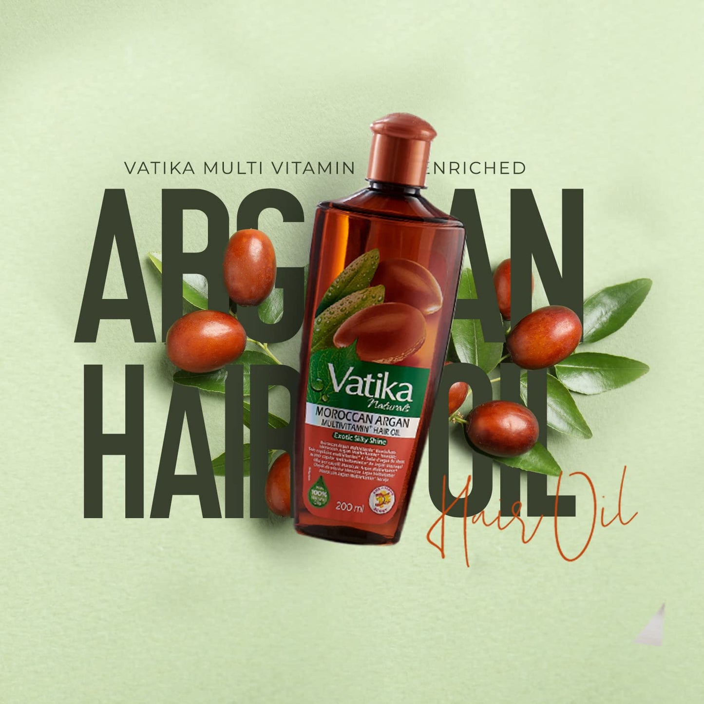 Vatika Naturals Argan Enriched Hair Oil - 300ml