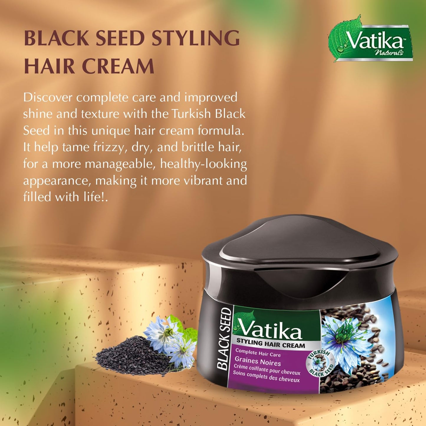 Dabur Vatika Naturals Hair Cream - Black Seed - 210ml