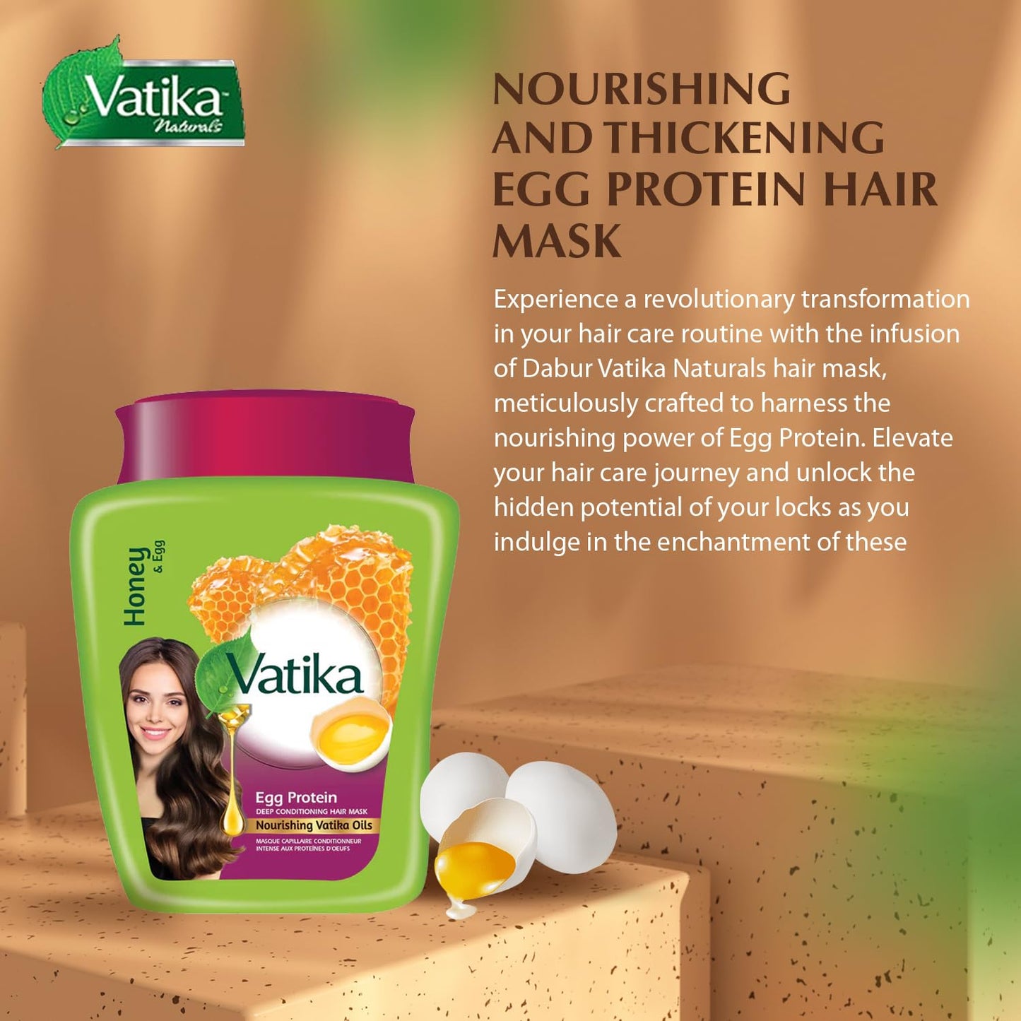 Vatika Honey & Egg Hair Mask 1 Kg