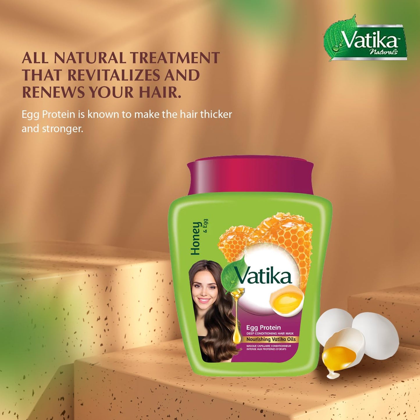 Vatika Honey & Egg Hair Mask 1 Kg
