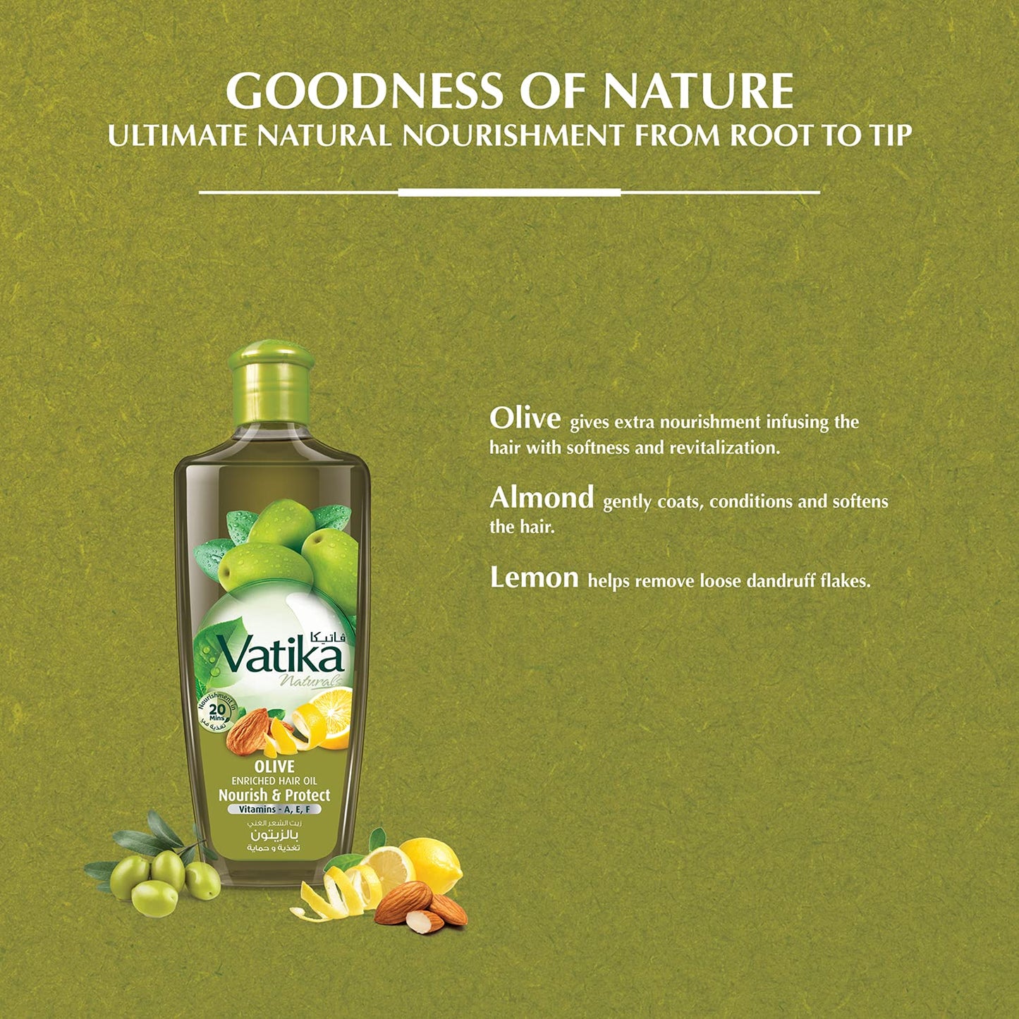 Dabur Vatika naturals Olive Enriched Hair Oil 300 Ml