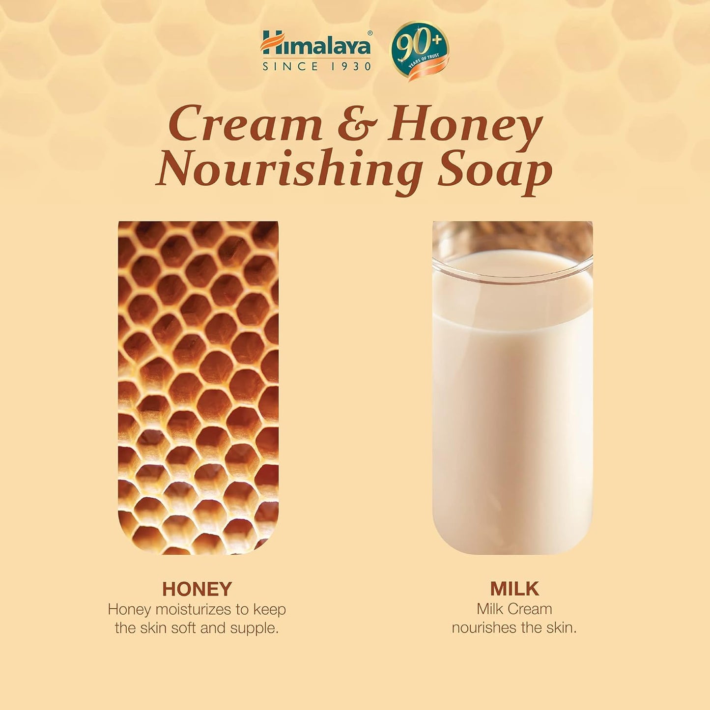 Himalaya Honey & Cream Soap Bar - 125gm