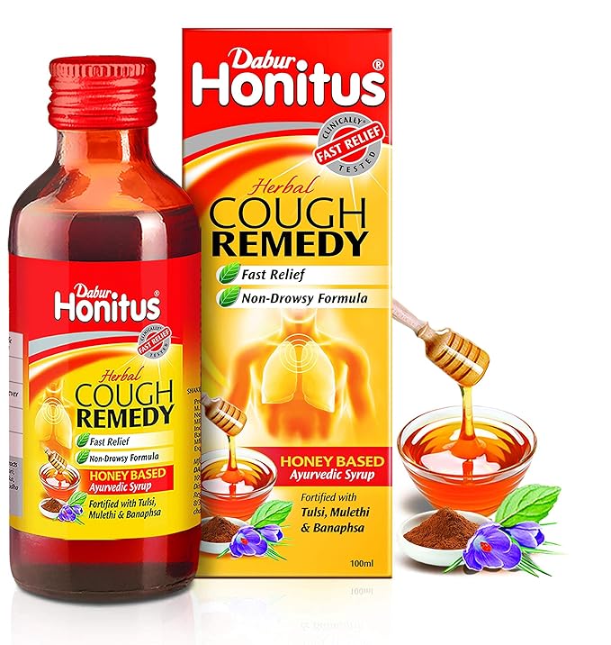 Dabur Honitus Herbal Cough Remedy (100ml)