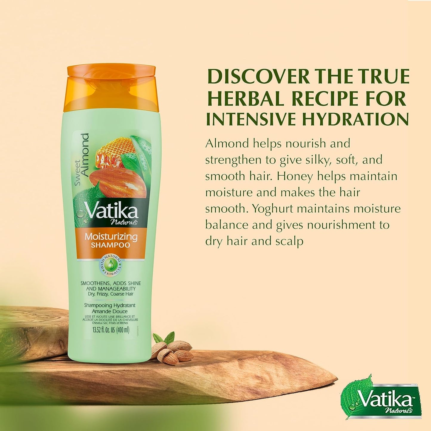 Vatika Naturals Moisturizing Shampoo - Sweet Almond