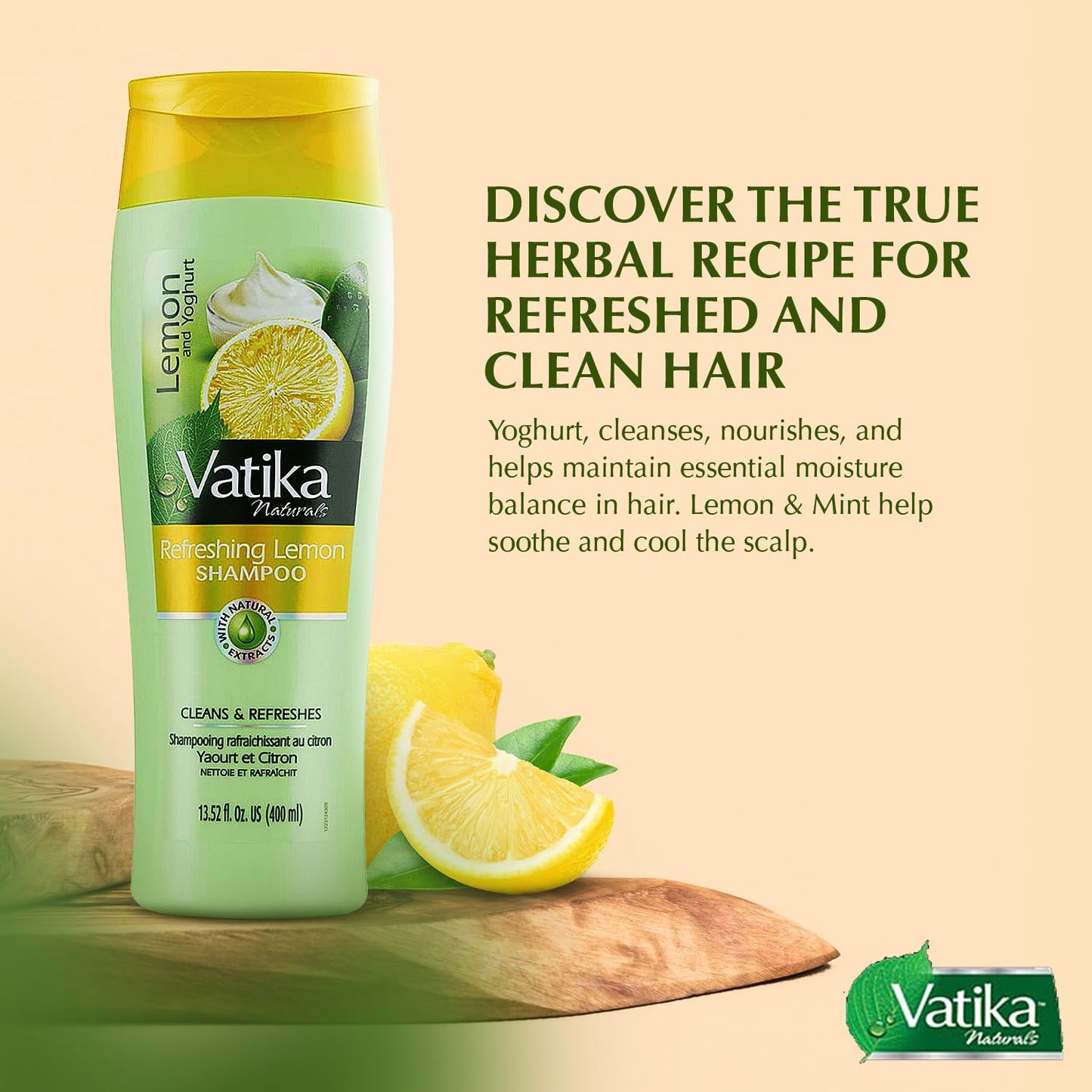 Vatika Naturals Refreshing Lemon MultiVitamin Shampoo