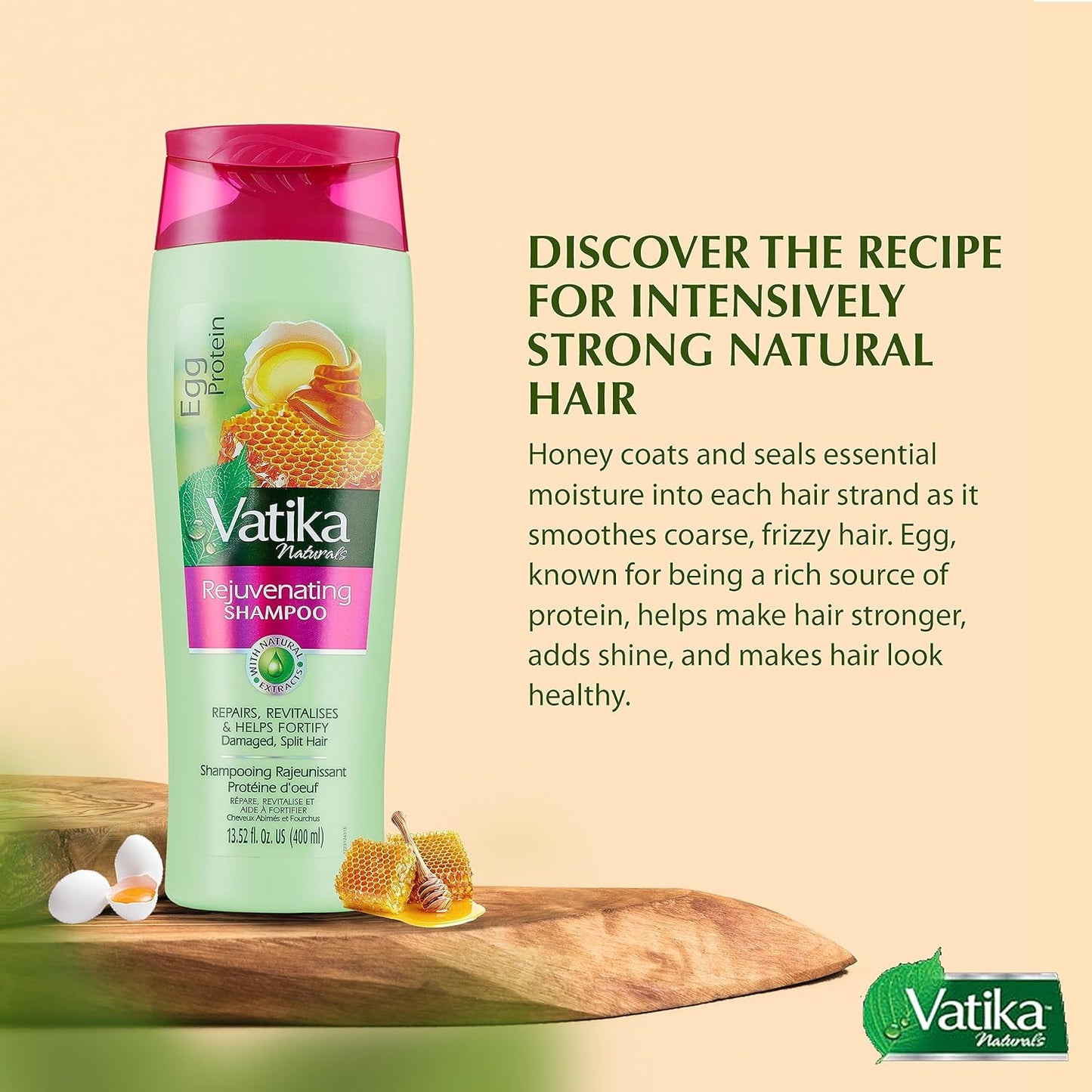 Vatika Naturals Rejuvenating Shampoo - Egg Protein