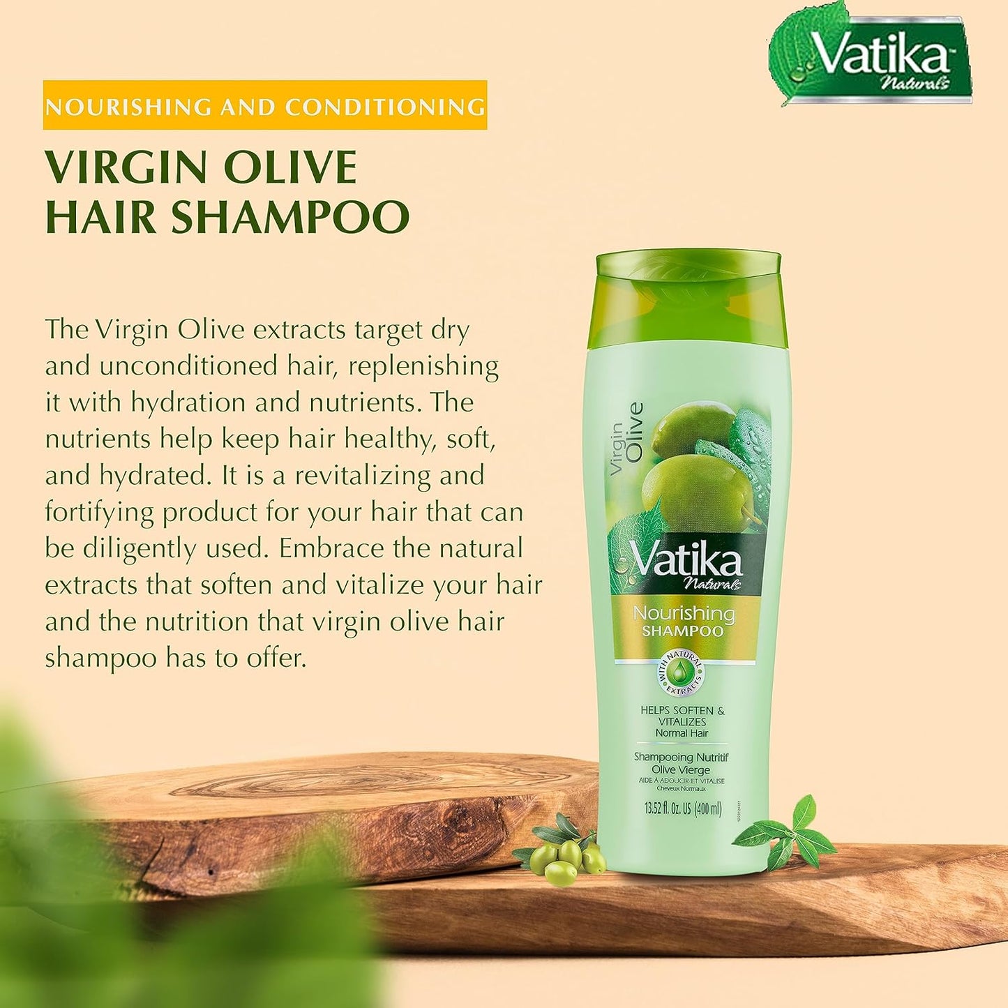 Vatika Naturals Nourishing Shampoo - Virgin Olive
