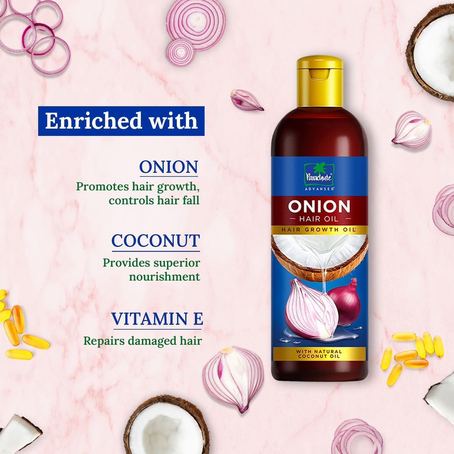 Parachute Onion Enriched Coconut Hair Oil